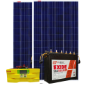 Exide Solar Combo Inverter 1100 + 6LMS150L Battery + 160 Watts X 2 Panels